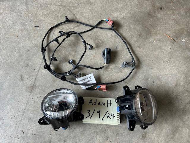 Jeep Gladiator LED fog lights and harness lights