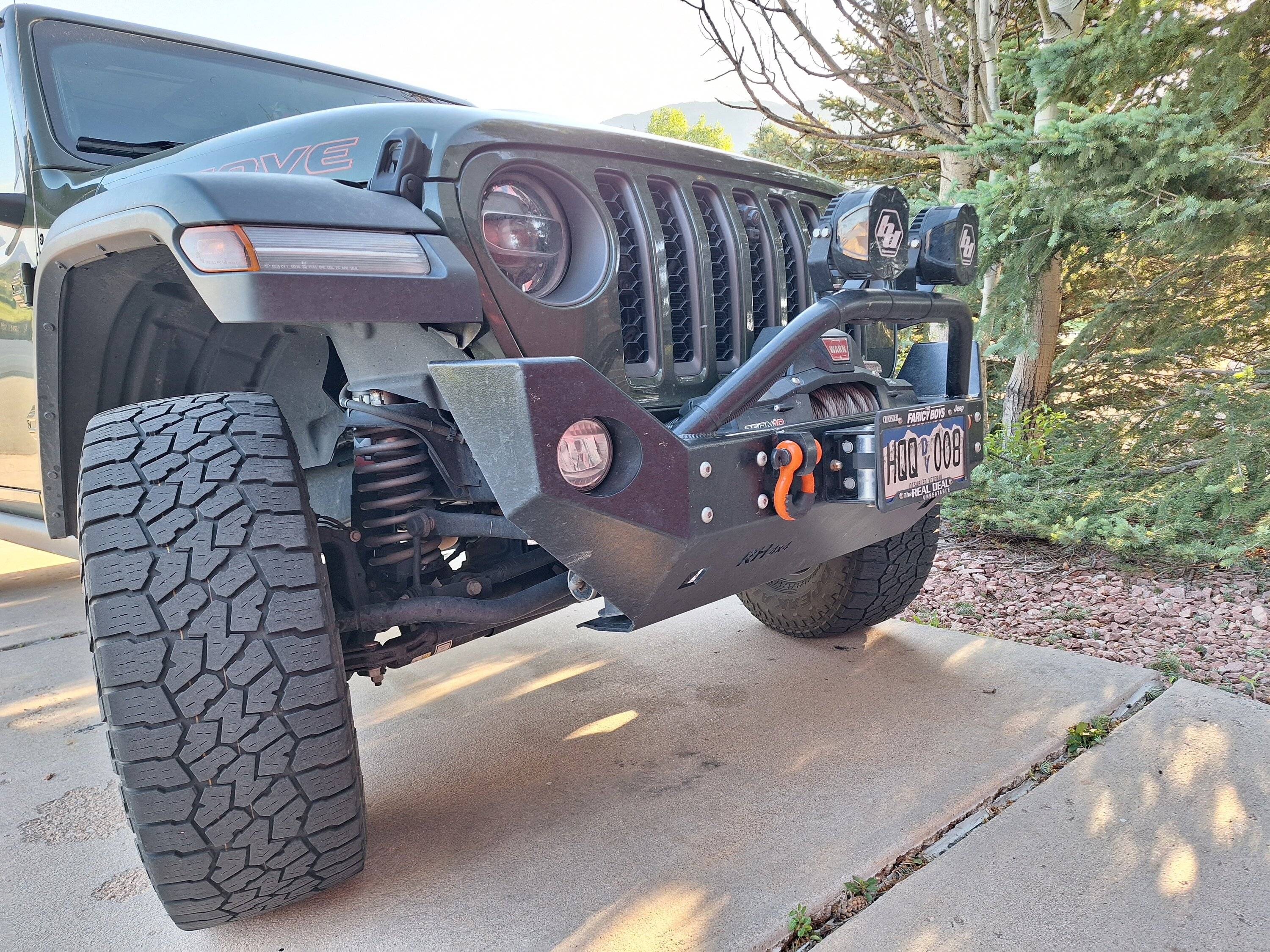 Jeep Gladiator Mojave Front Aluminum Bumper Search thread 20230625_192331