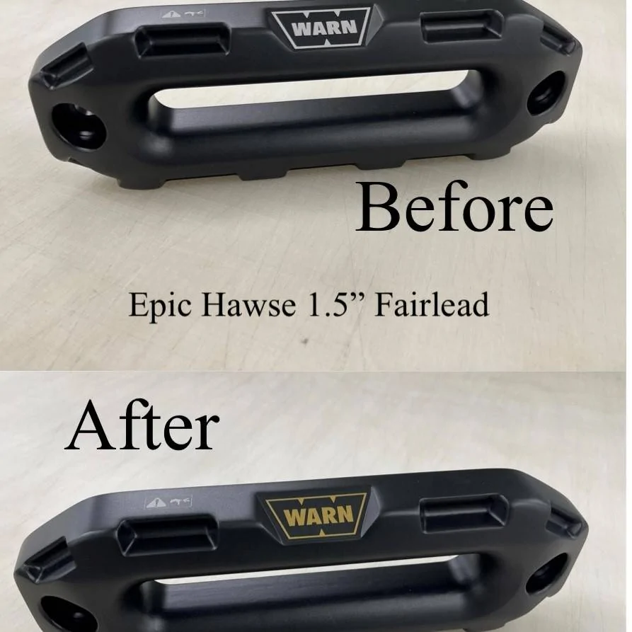 Jeep Gladiator Warn Winch Decals Set Epic Hawse Fairlead - squar