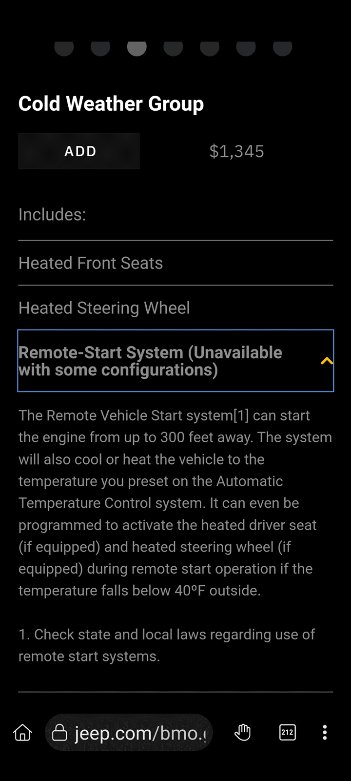 Jeep Gladiator What?  No remote start? Screenshot_20240312-121817