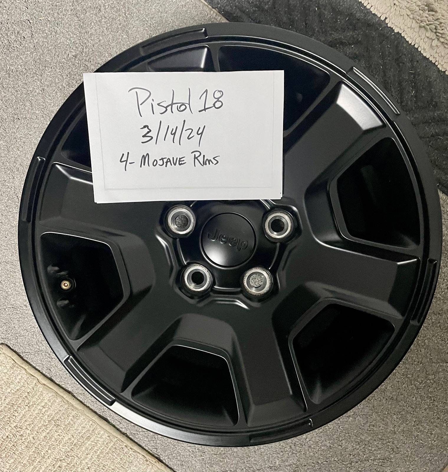 Jeep Gladiator FS- 4 Mojave takeoff rims/wheels only $250 or BO 4F8E3B98-33FB-46E0-9F05-68A08138EC7F