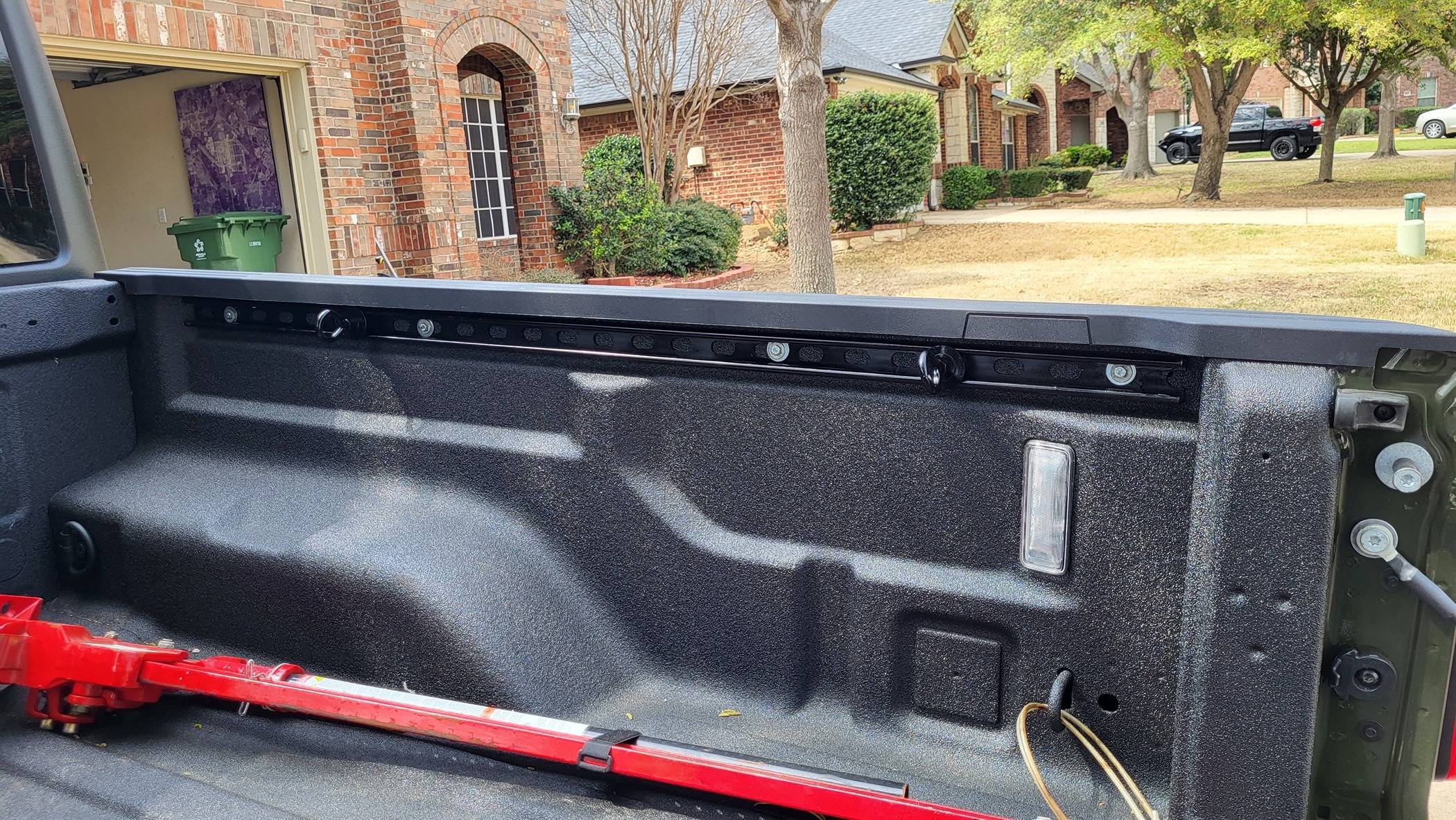 Jeep Gladiator DIY trailrail using unistrut. Cost less than $45. 20240314_134826