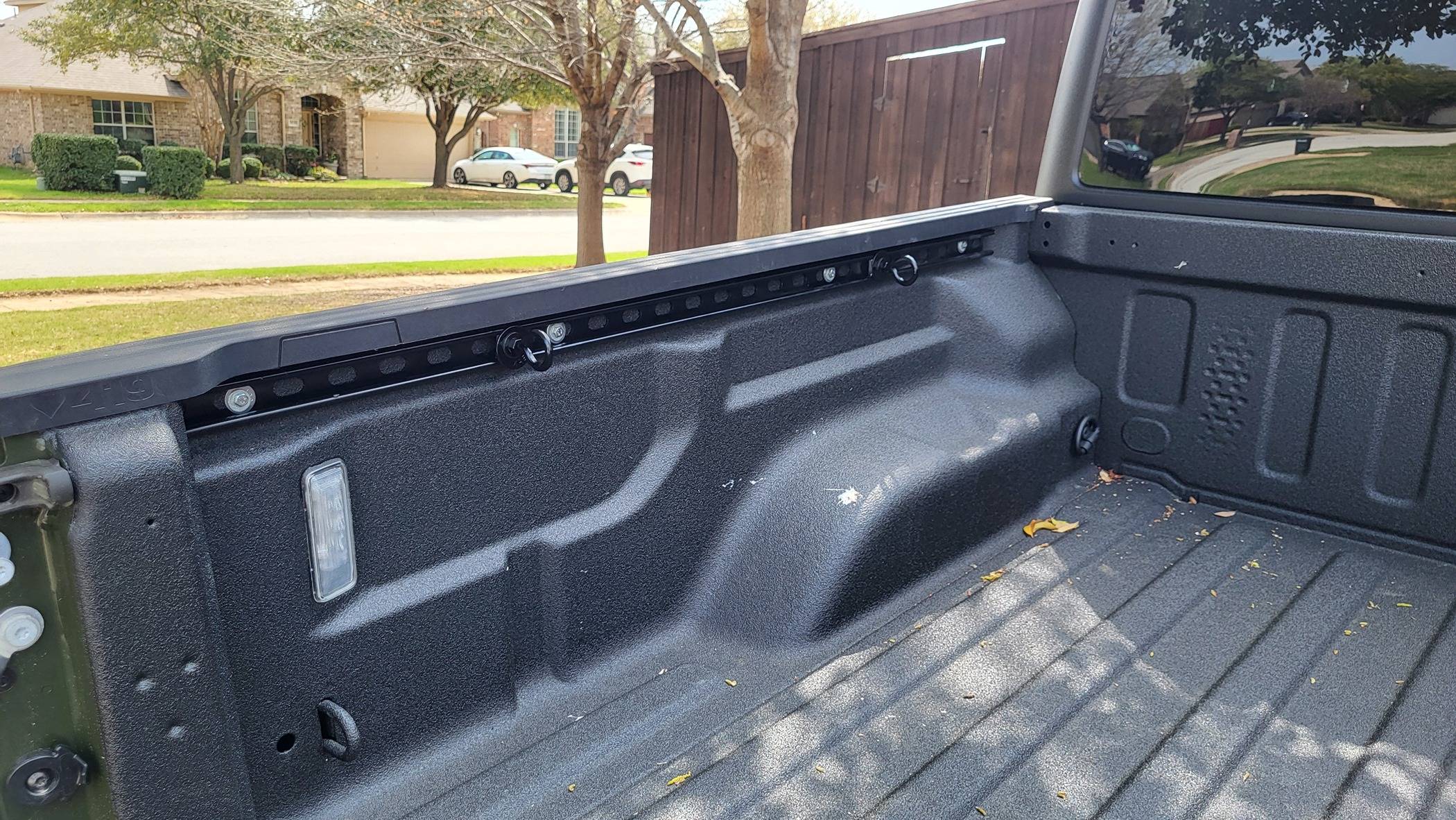 Jeep Gladiator DIY trailrail using unistrut. Cost less than $45. 20240314_134815