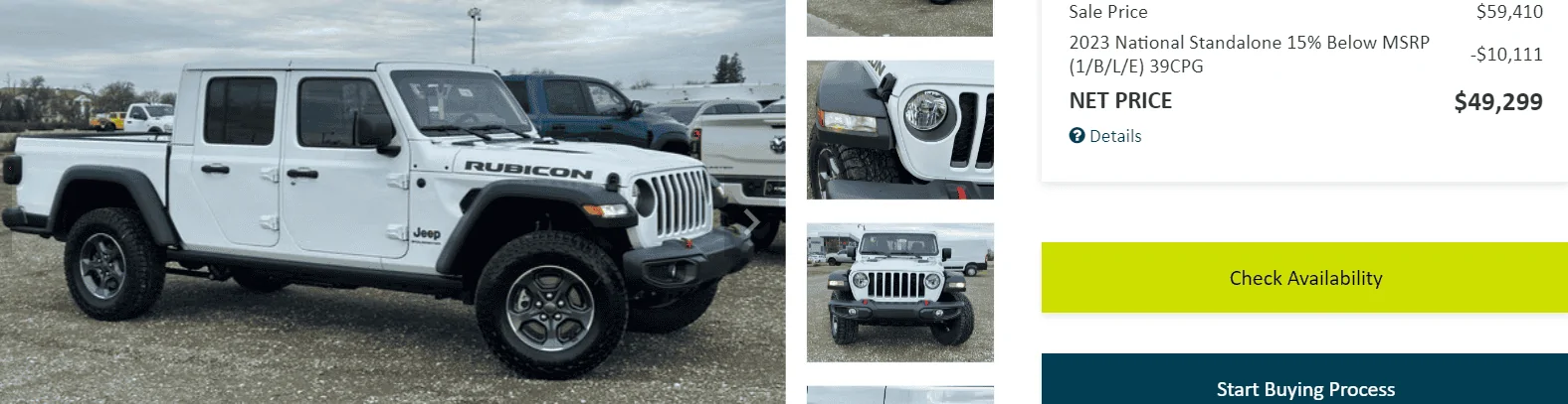 Jeep Gladiator Lease pricing tonight at my local Dealer (Diesel Rubicon at $49k). Screenshot 2024-03-13 162737