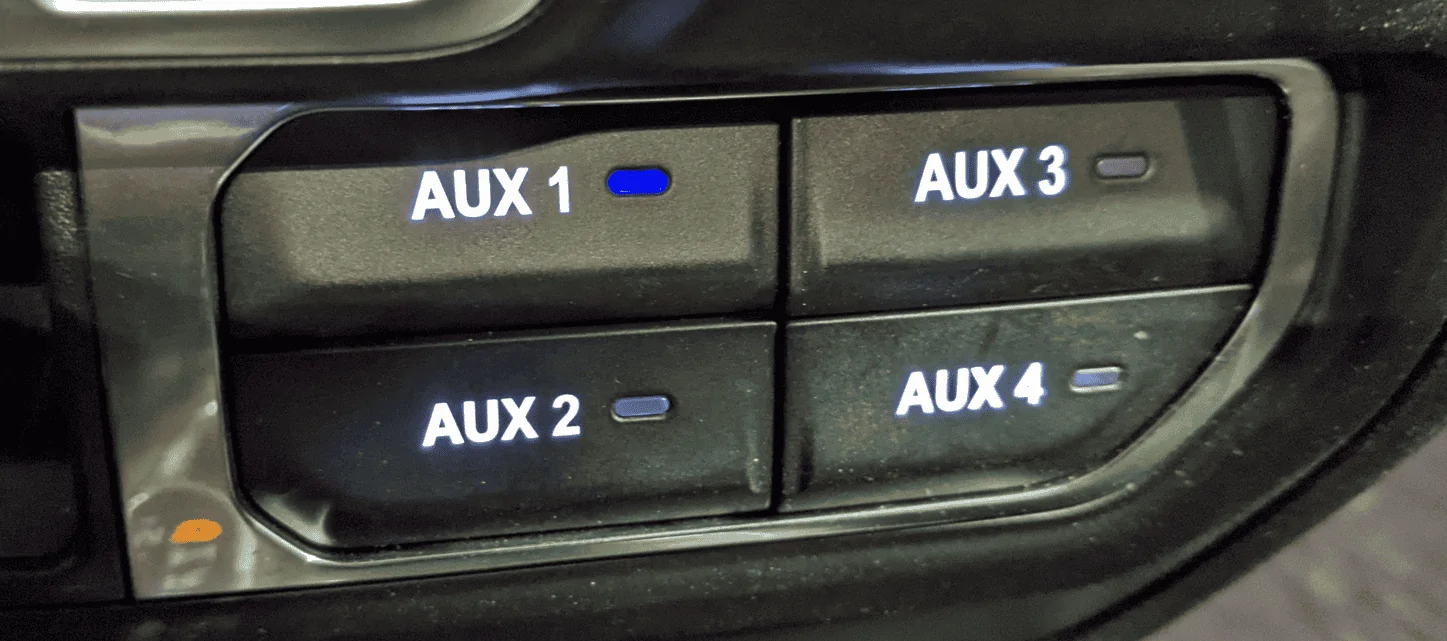 Jeep Gladiator Factory Aux Switch without factory harness switches