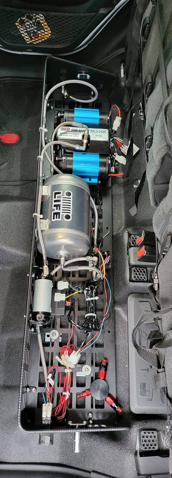 Jeep Gladiator If you are looking for an air compressor mount, we offer several different ones for the Gladiator underseat air