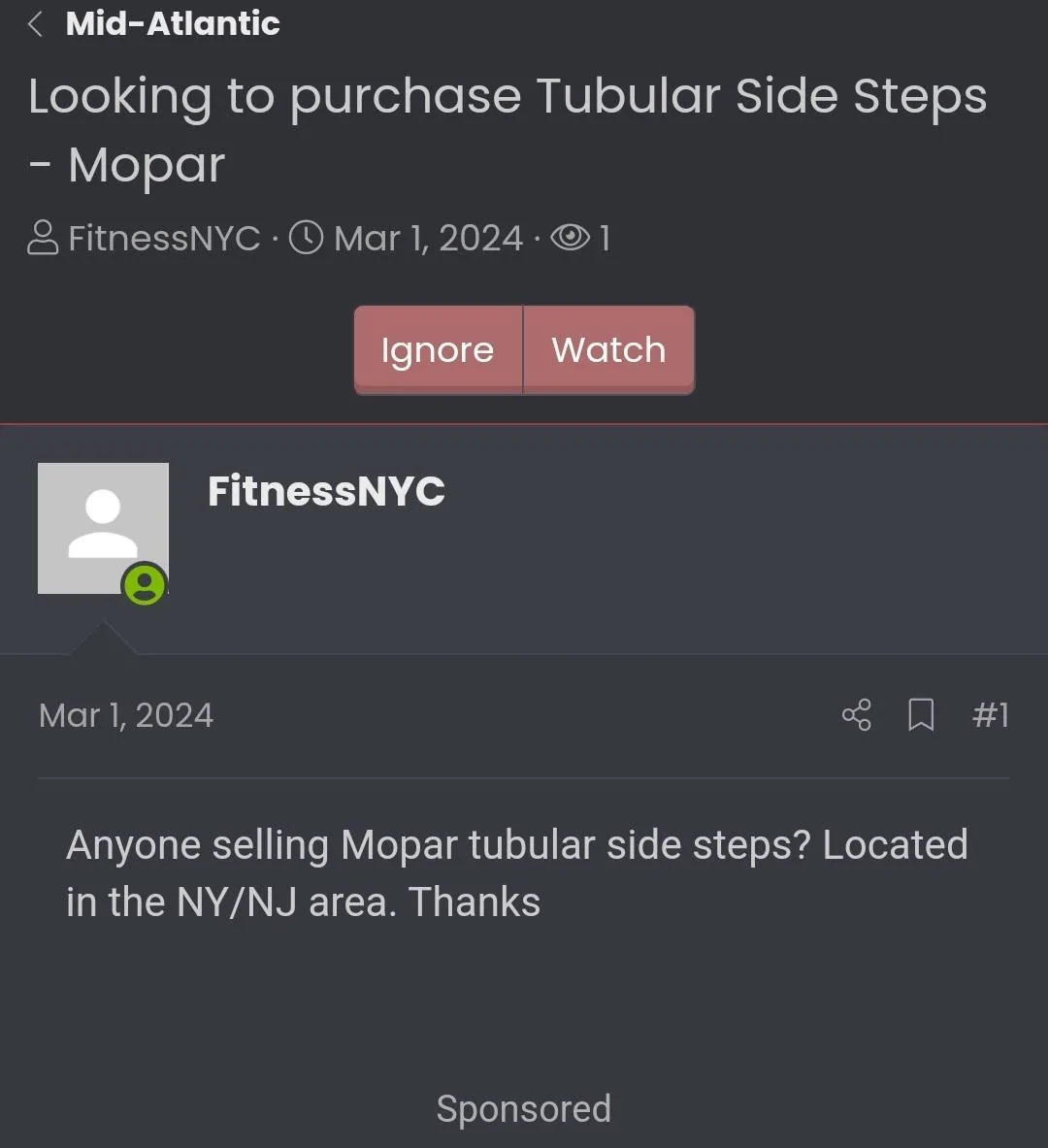 Jeep Gladiator Mopar Tube style Side Steps for sale Screenshot_20240318_213759_Chrom