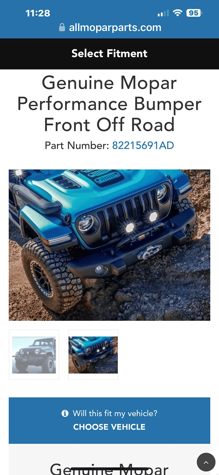 Jeep Gladiator Ordering new 2024 Mojave Steel Bumper with orange tow hooks IMG_0462