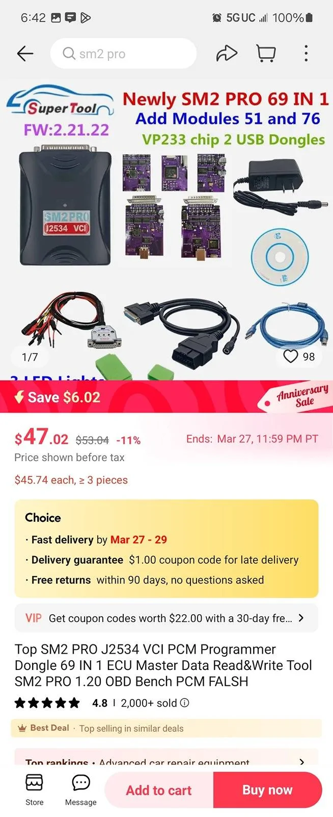Jeep Gladiator ECU/PCM clone process & pricing Screenshot_20240321_064201_AliExpress