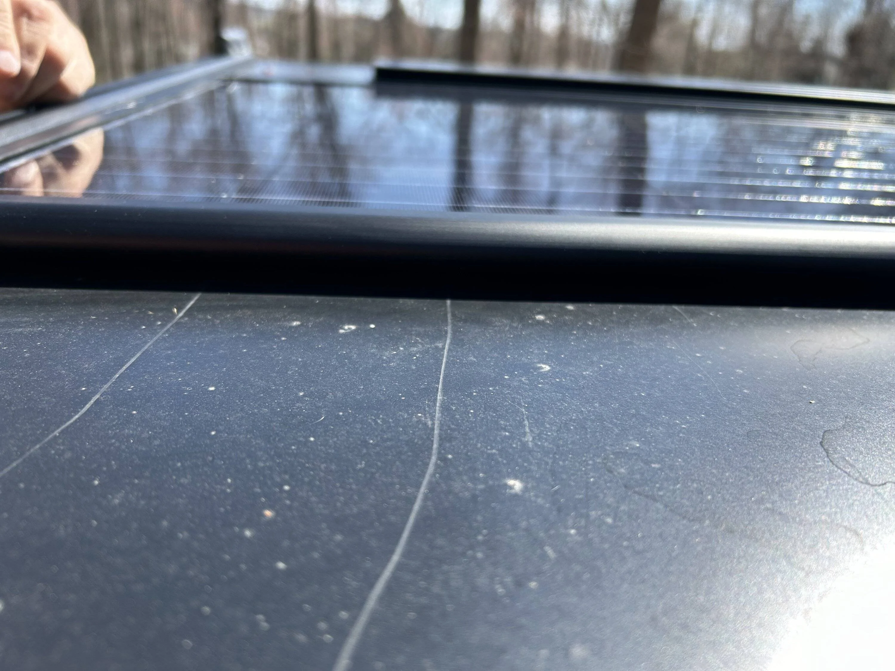 Jeep Gladiator Zamp solar system install on RSI cap IMG_0469