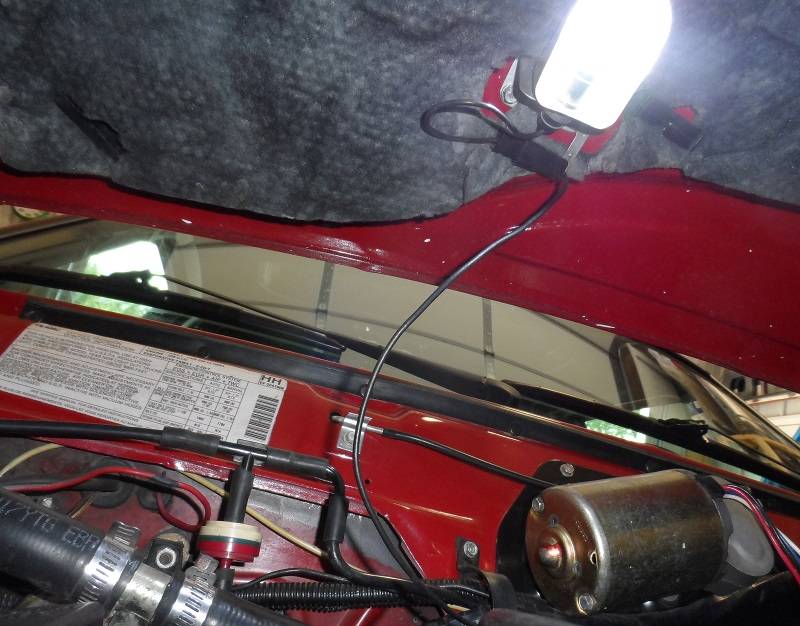 Jeep Gladiator KC under hood lighting. hood-light_2236