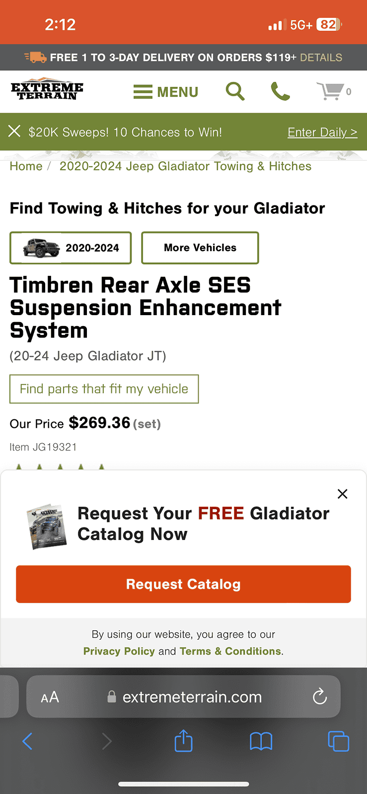 Jeep Gladiator Timbren Gladiator suspension enhancement price drop $100 IMG_0767