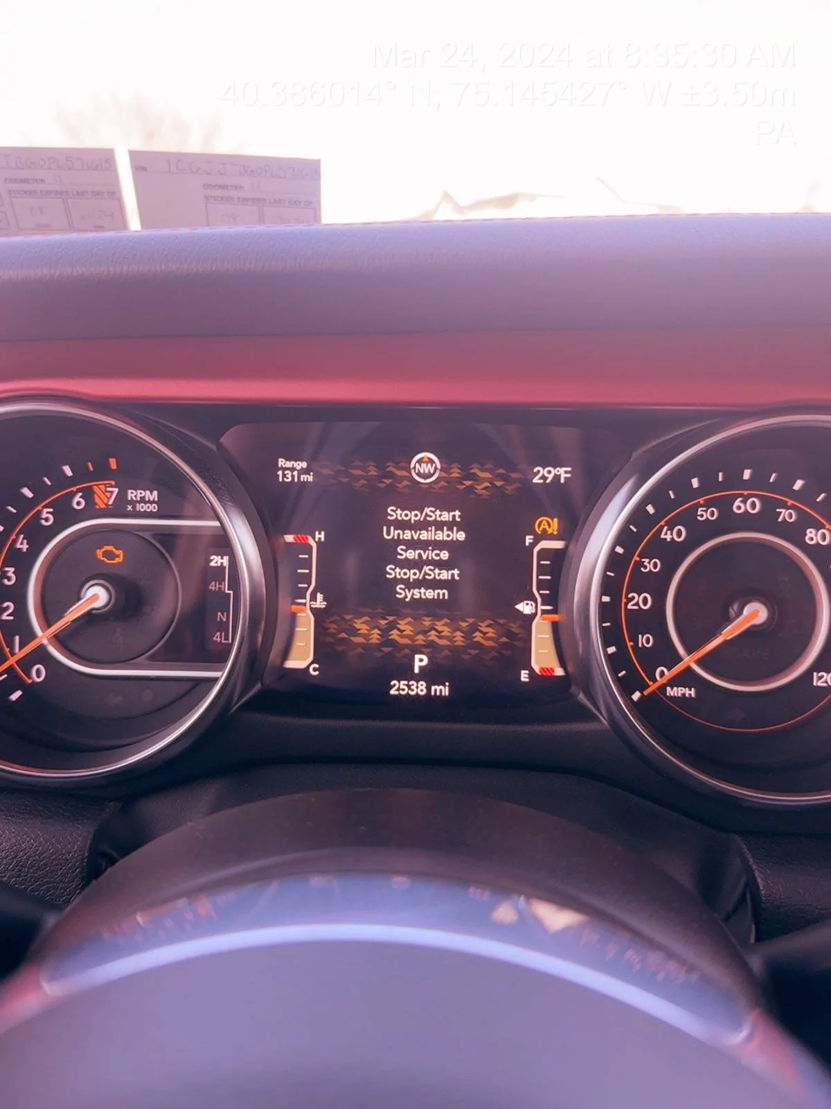 Jeep Gladiator AUX switch kit install. Auto start stop error TC_00008
