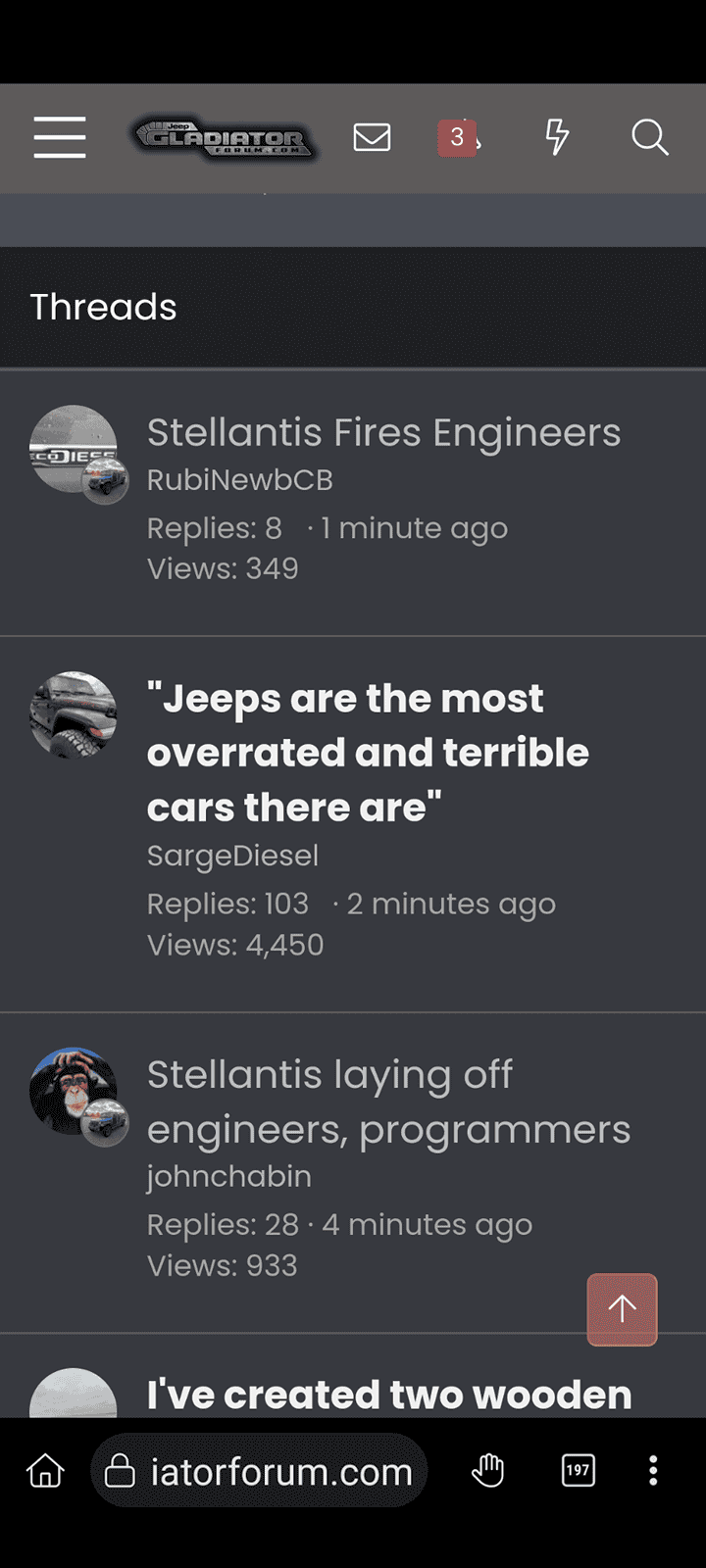 Jeep Gladiator Stellantis Fires Engineers Screenshot_20240324-185704
