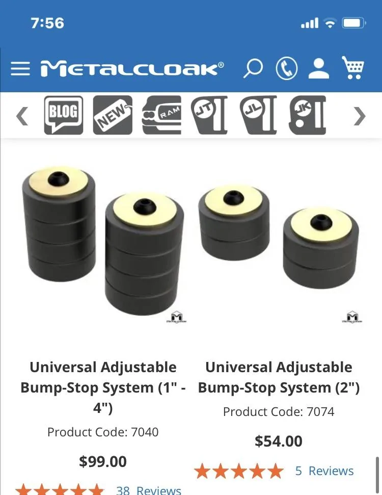 Jeep Gladiator Clayton 2.5” bumpstops IMG_0852