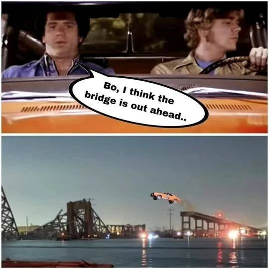 Jeep Gladiator JT driver heads towards collapsed Baltimore bridge 1711650971482-sv