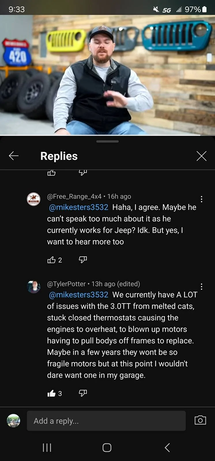 Jeep Gladiator Feeding the Hurricane 4xe Speculation Screenshot_20240329_093324_YouTu
