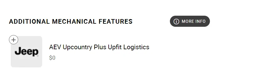 Jeep Gladiator What is "AEV Upcountry Plus Upfit Logistics"? 1711761843412-u