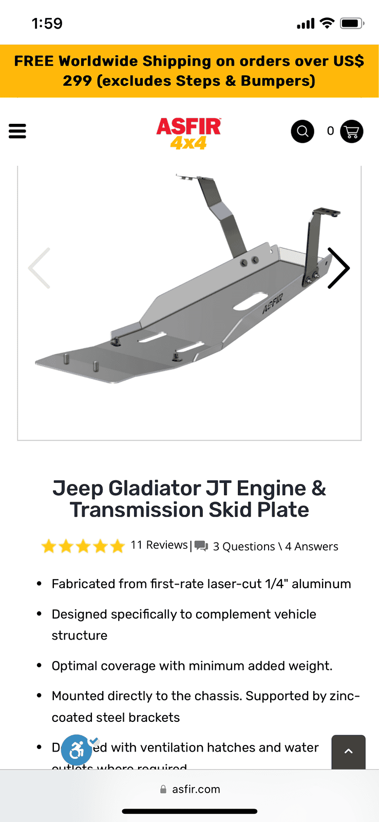 Jeep Gladiator ASFIR Engine & Transmission Skid Plate (new) $200 IMG_5791
