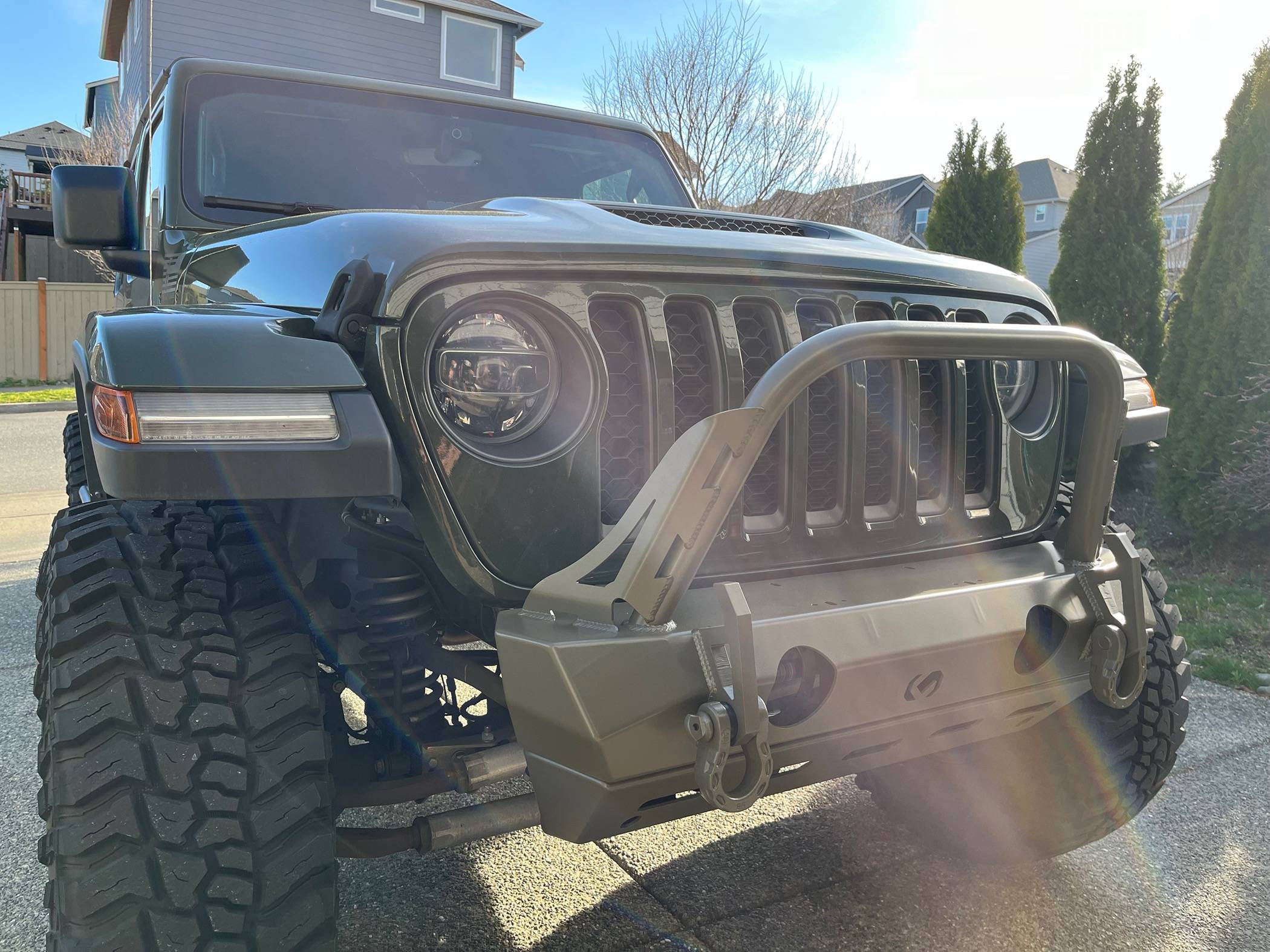 Jeep Gladiator CavFab JT Gladiator Front Rampage Winch Bumper IMG_5978