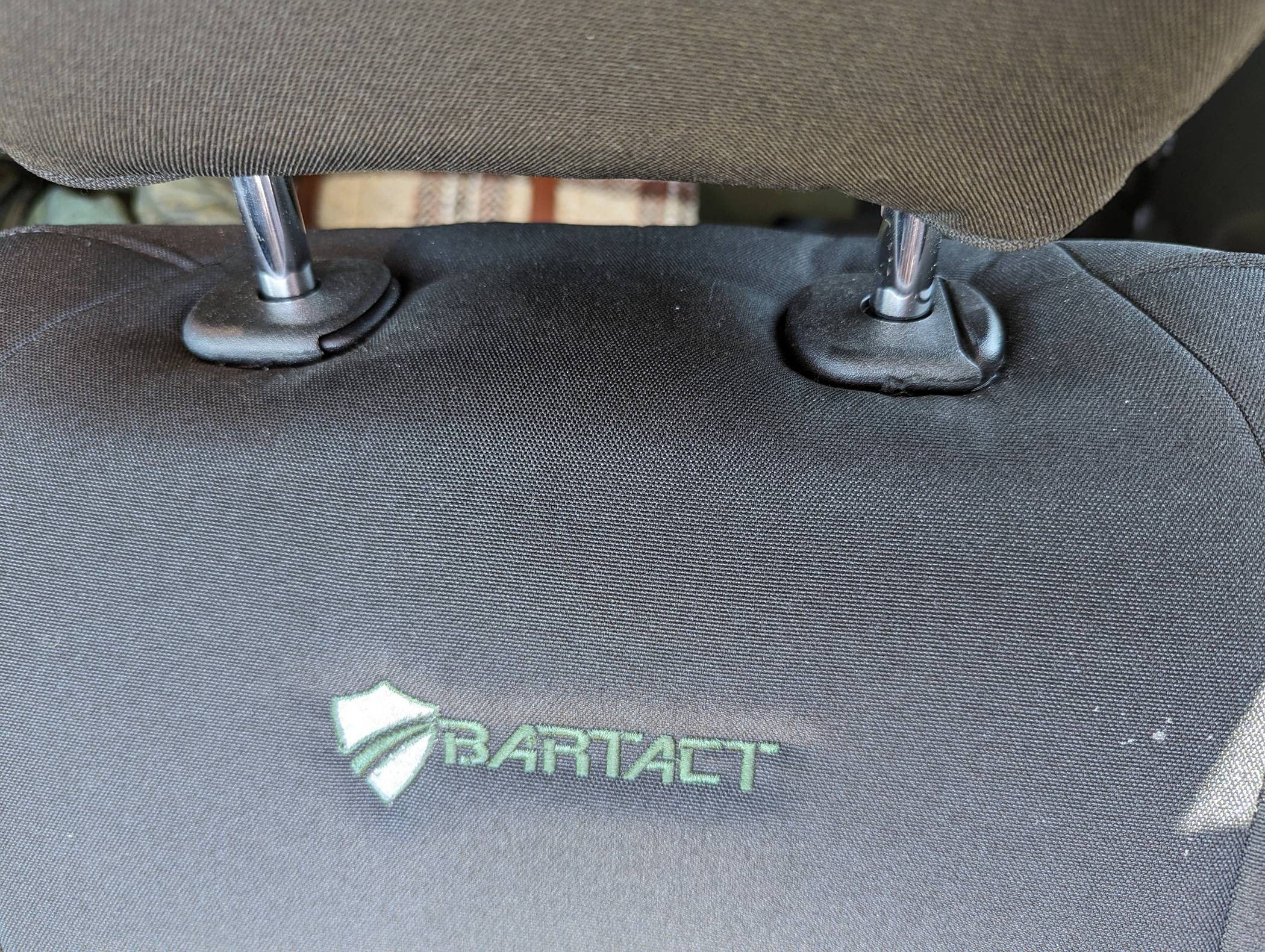 Jeep Gladiator Bartact rear seat cover - told to cut my own holes 1000002289