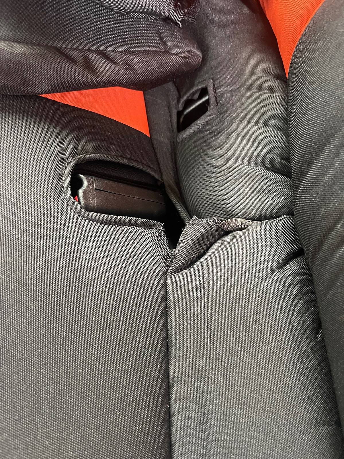Jeep Gladiator Bartact rear seat cover - told to cut my own holes IMG_3943