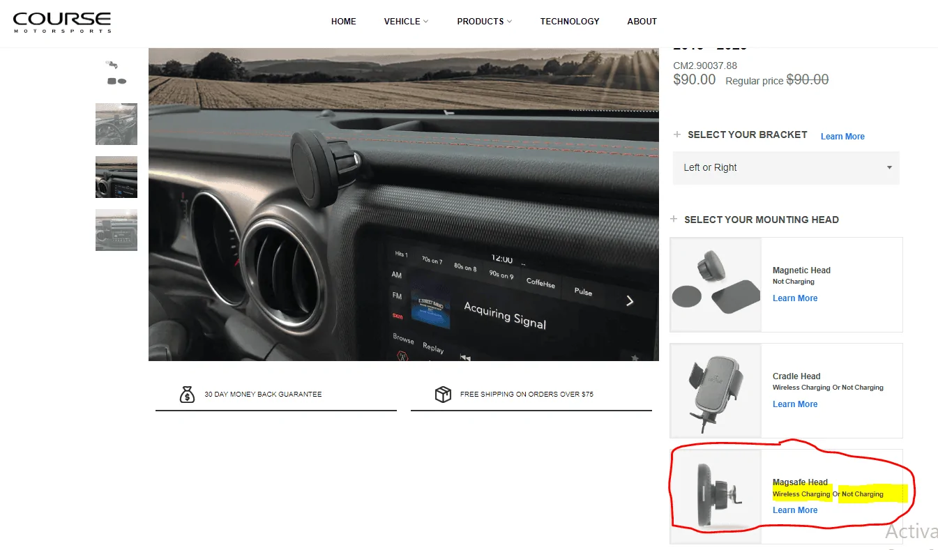 Jeep Gladiator Phone mount options, what is a solid MagSafe mount option? 1712262331651-1