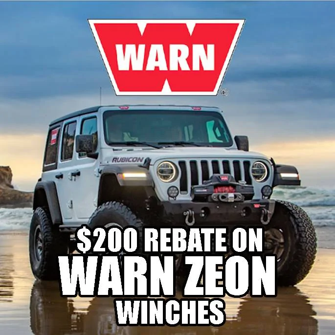 Jeep Gladiator WARN Rebate deal! - We're doing it again! WARN-ZEON-REBATE