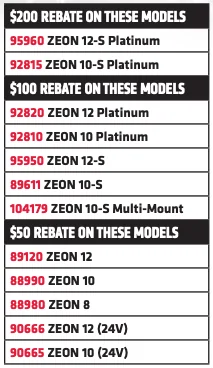 Jeep Gladiator WARN Rebate deal! - We're doing it again! Warn-zeon-rebate-schedul