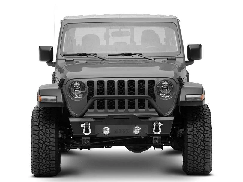 Jeep Gladiator 99 New Jeep-Licensed Stubby Front Bumper JG19730_alt5