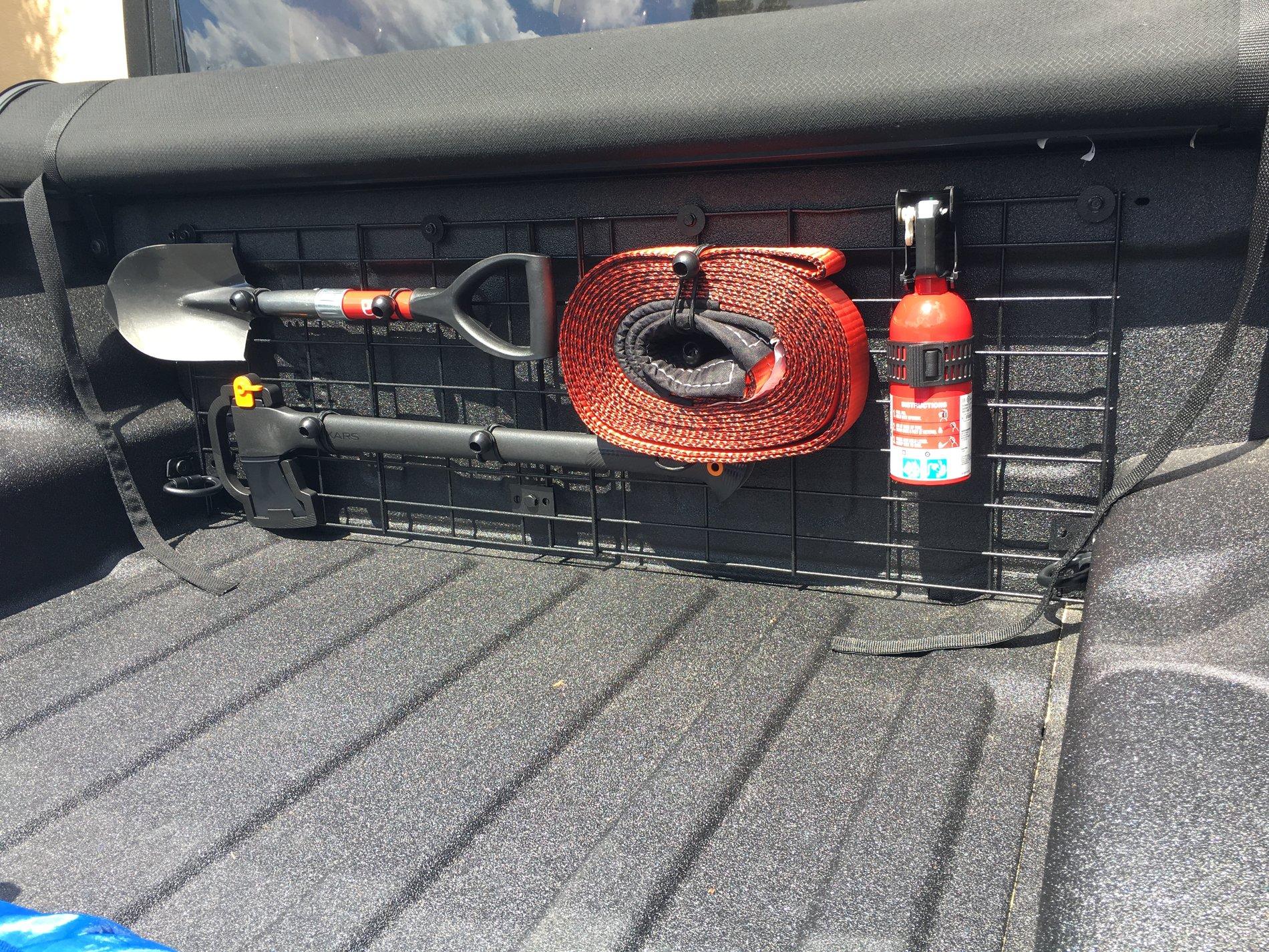 Jeep Gladiator Homemade molle style panel for truck bed 89624571-4E8D-4202-BA75-4E3095D95473