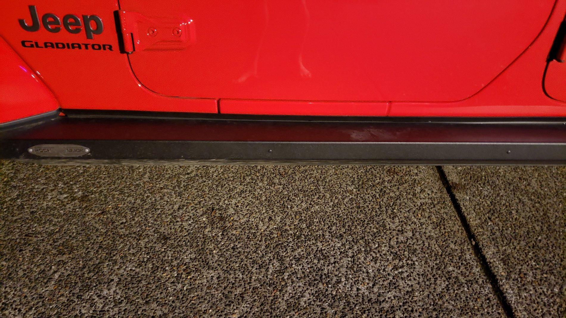 Jeep Gladiator Mopar Extended Performance Rock Rails Installed 20191008_193054_resized