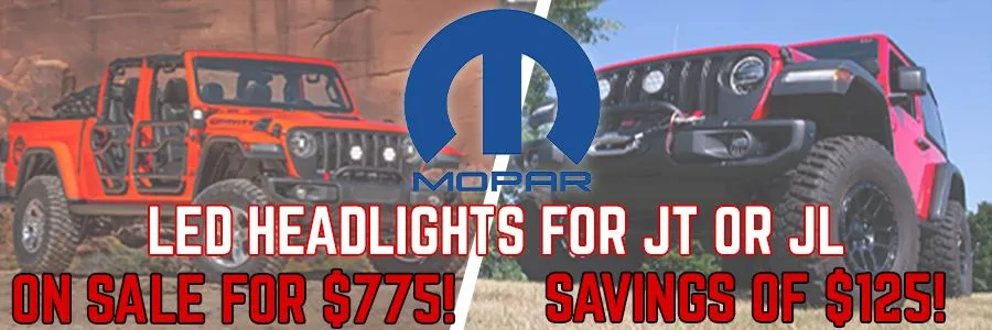 Jeep Gladiator Mopar LED Headlights at Northridge4x4! MoparForum