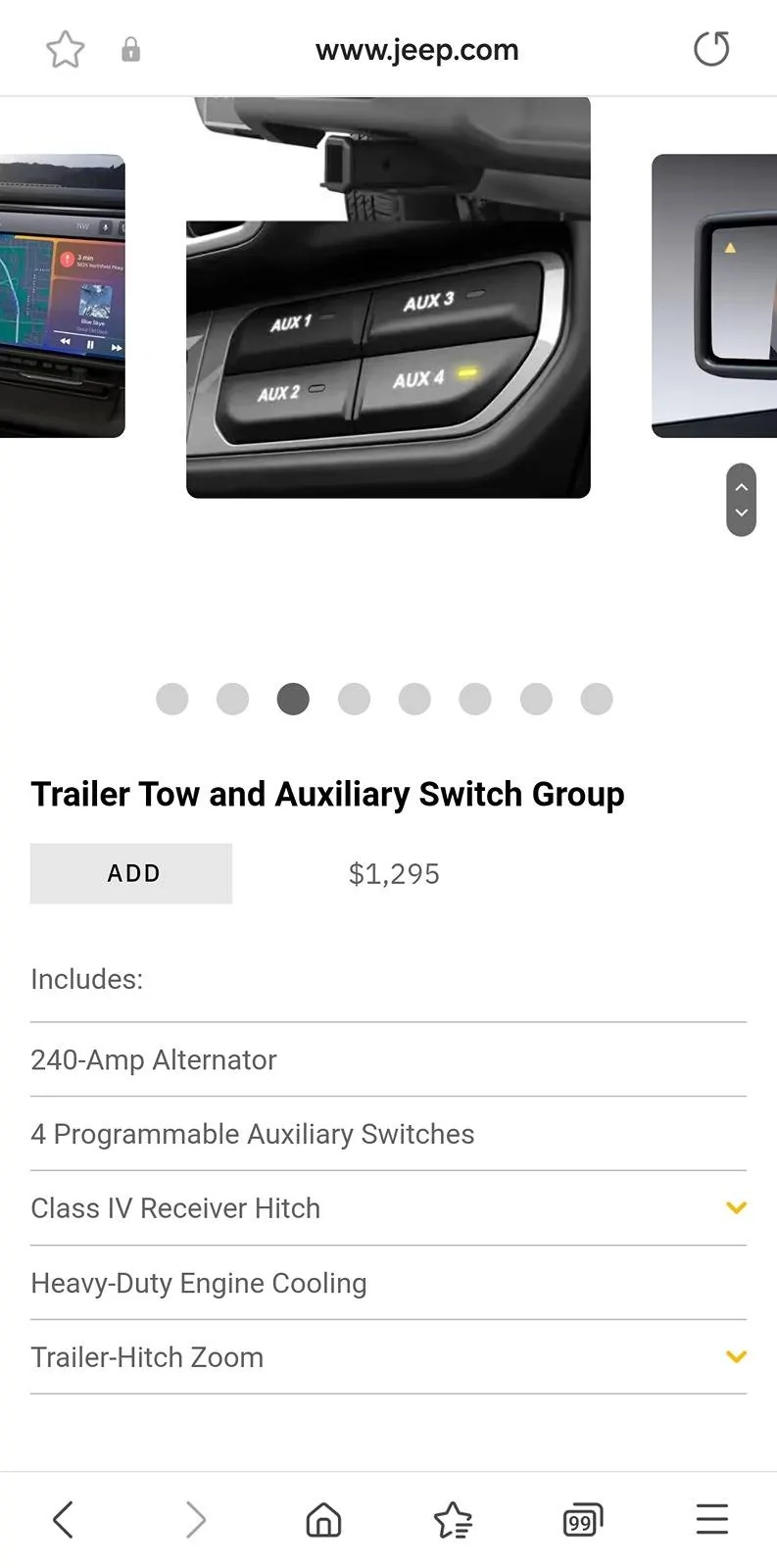 Jeep Gladiator Gladiator Max Tow vs Non Max tow option rip out Screenshot_20240408_130740_Samsung Internet