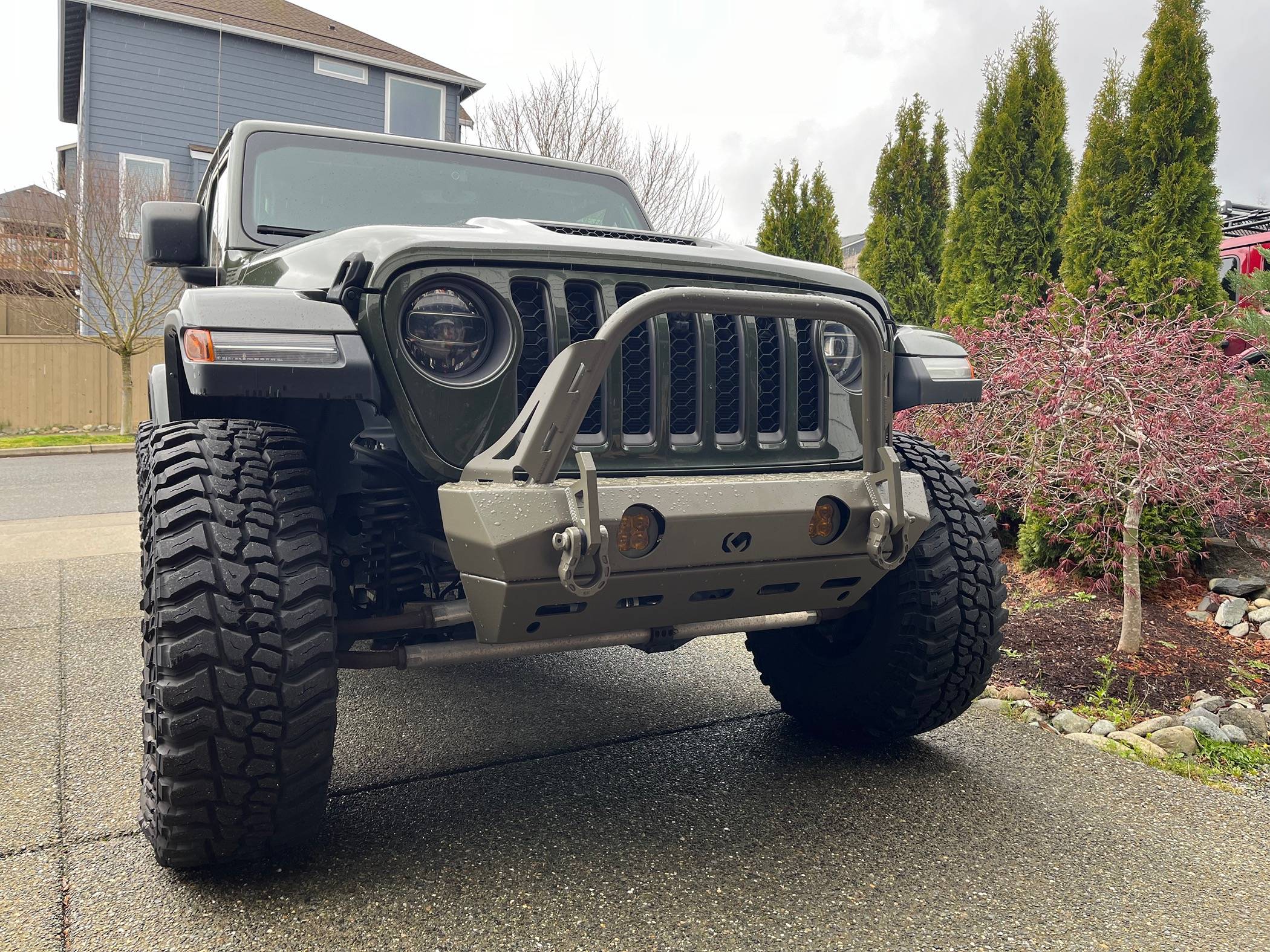 Jeep Gladiator Cavfab Rampage Bumper & Skidplate Installed! IMG_6012