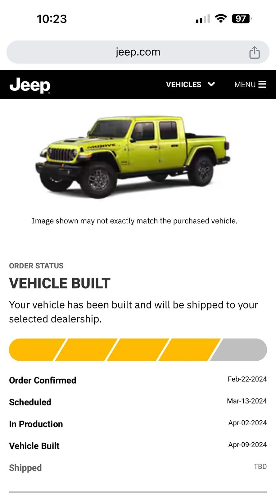 Jeep Gladiator 2024 Waiting Room IMG_1046