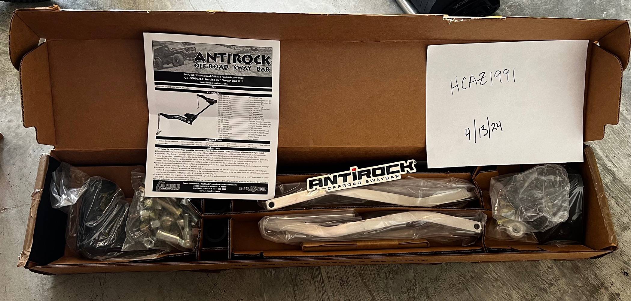 Jeep Gladiator Antirock Sway Bar - Forged Aluminum Arms IMG_5076