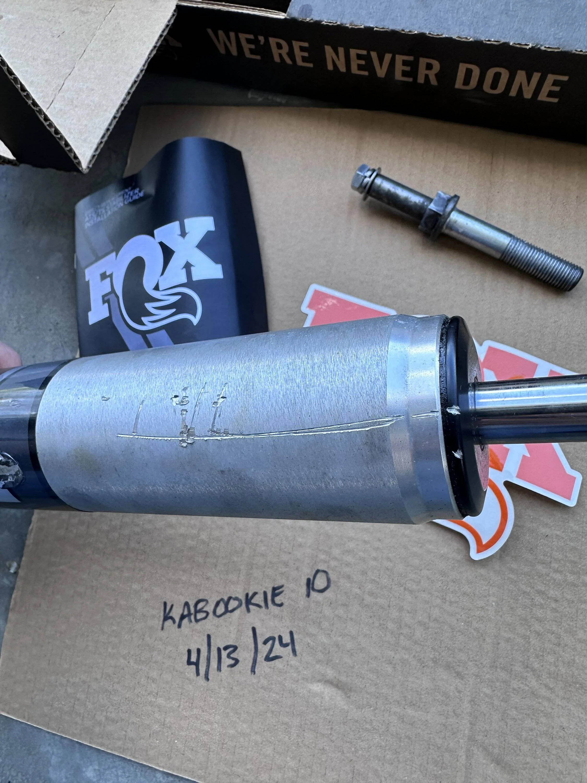 Jeep Gladiator Fox TS steering Stabilizer w/ Synergy Relocation Bolt IMG_2459