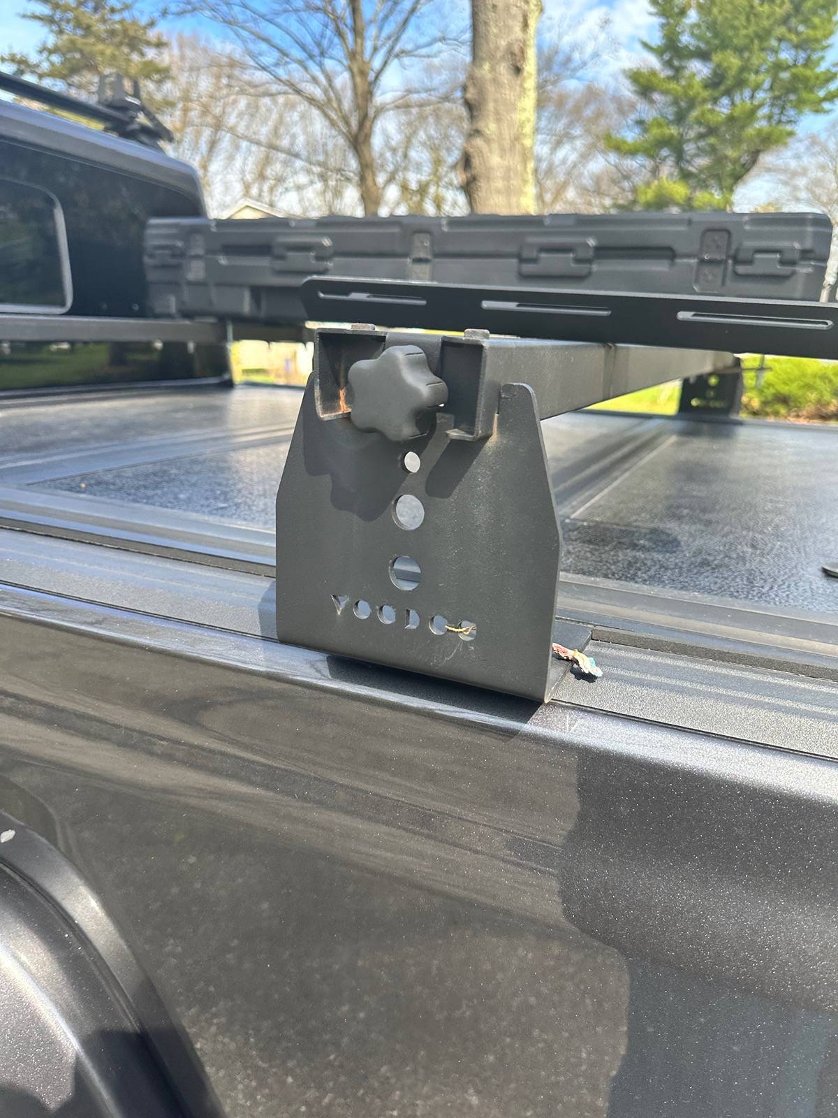 Jeep Gladiator Kbvoodoo Pro rack with 83L Roam storage bin with mounting kit $900 (1st edition steel) IMG_1293