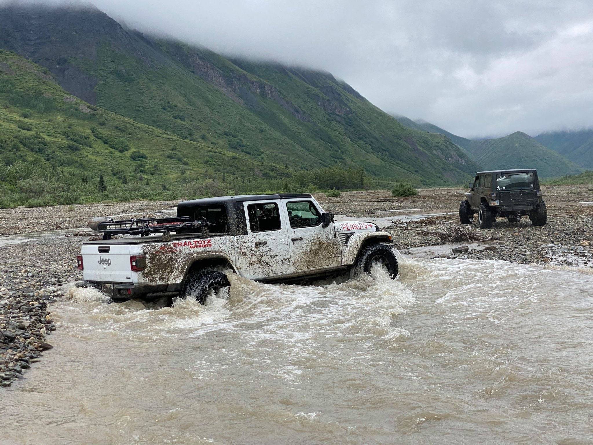 Jeep Gladiator Alaska Crossing water