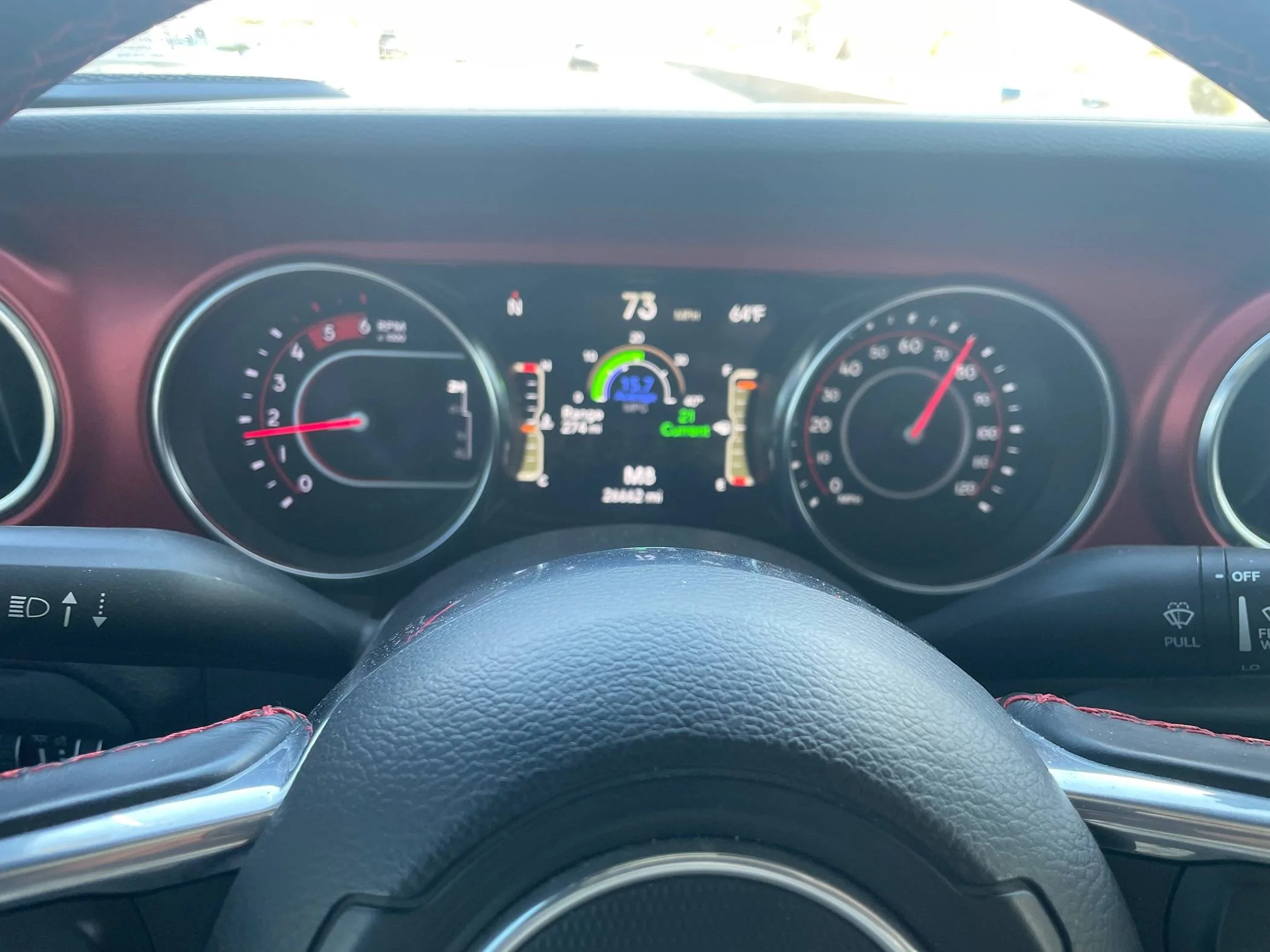 Jeep Gladiator If possible looking for Speedo/Tachometer pics of JTDiesel auto w/ 37's and 4.56 gears @ 55,65 mph IMG_3151
