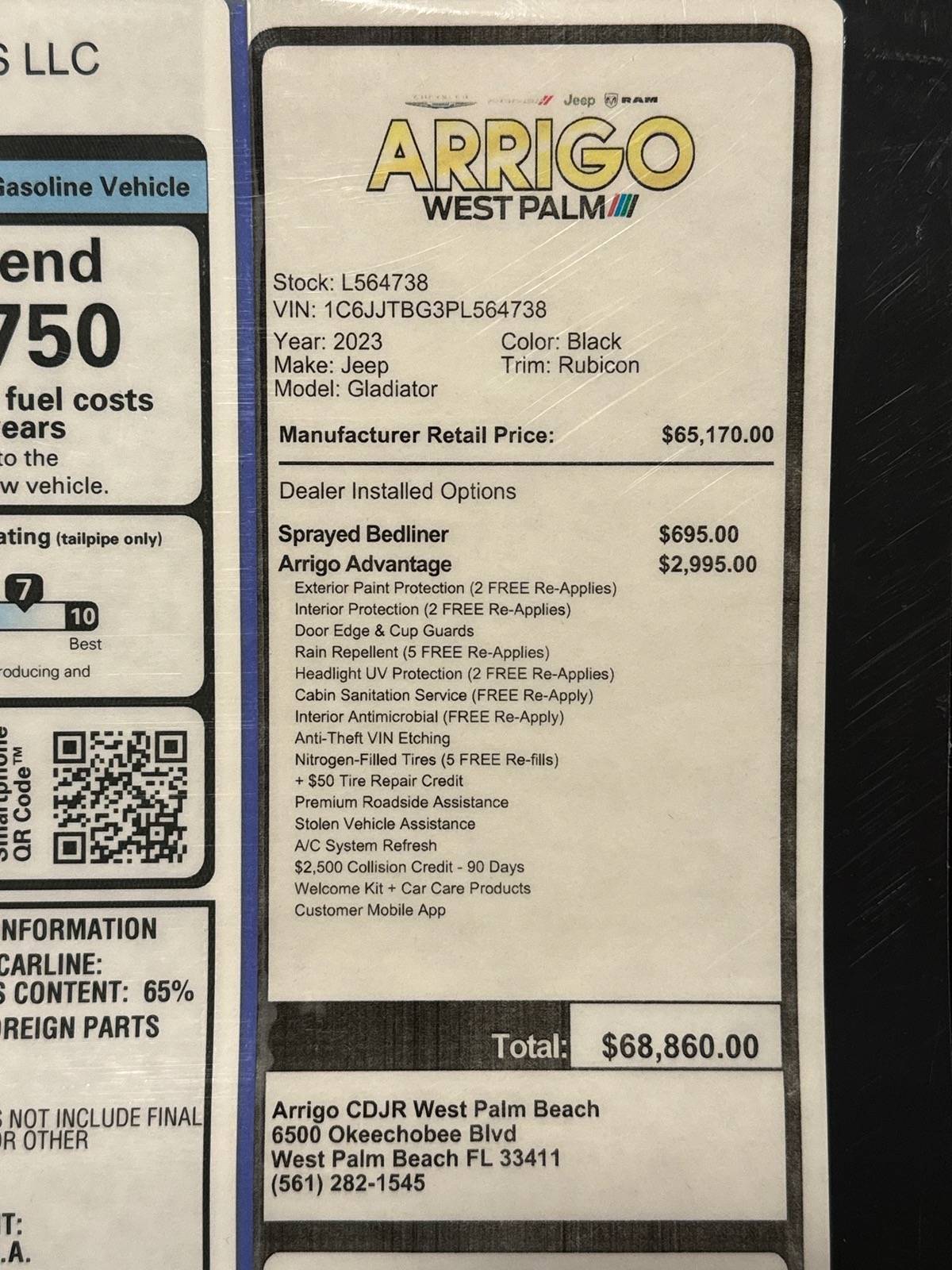 Jeep Gladiator Current '23 discounts ending 3/31/24? IMG_1420