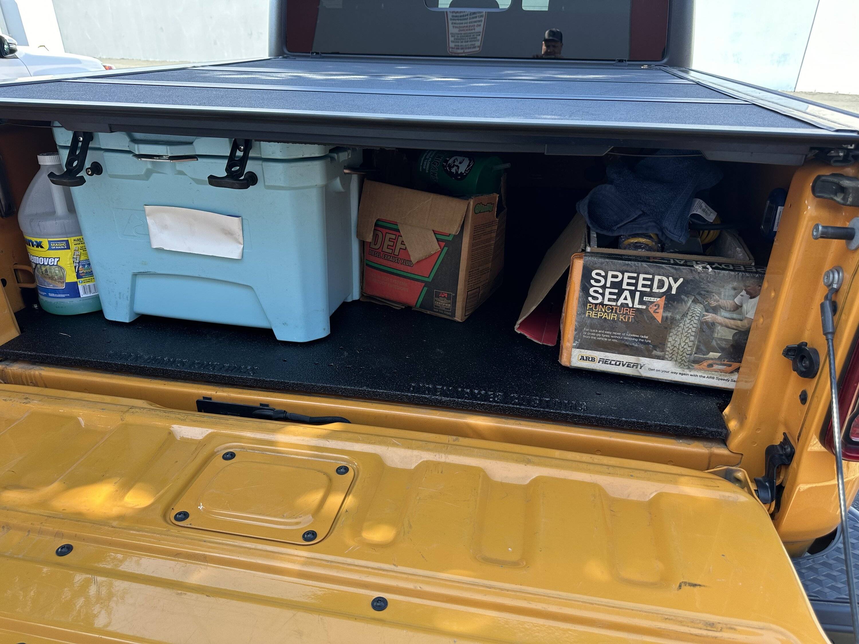 Jeep Gladiator cool new product - JT bed gear plate IMG_4400