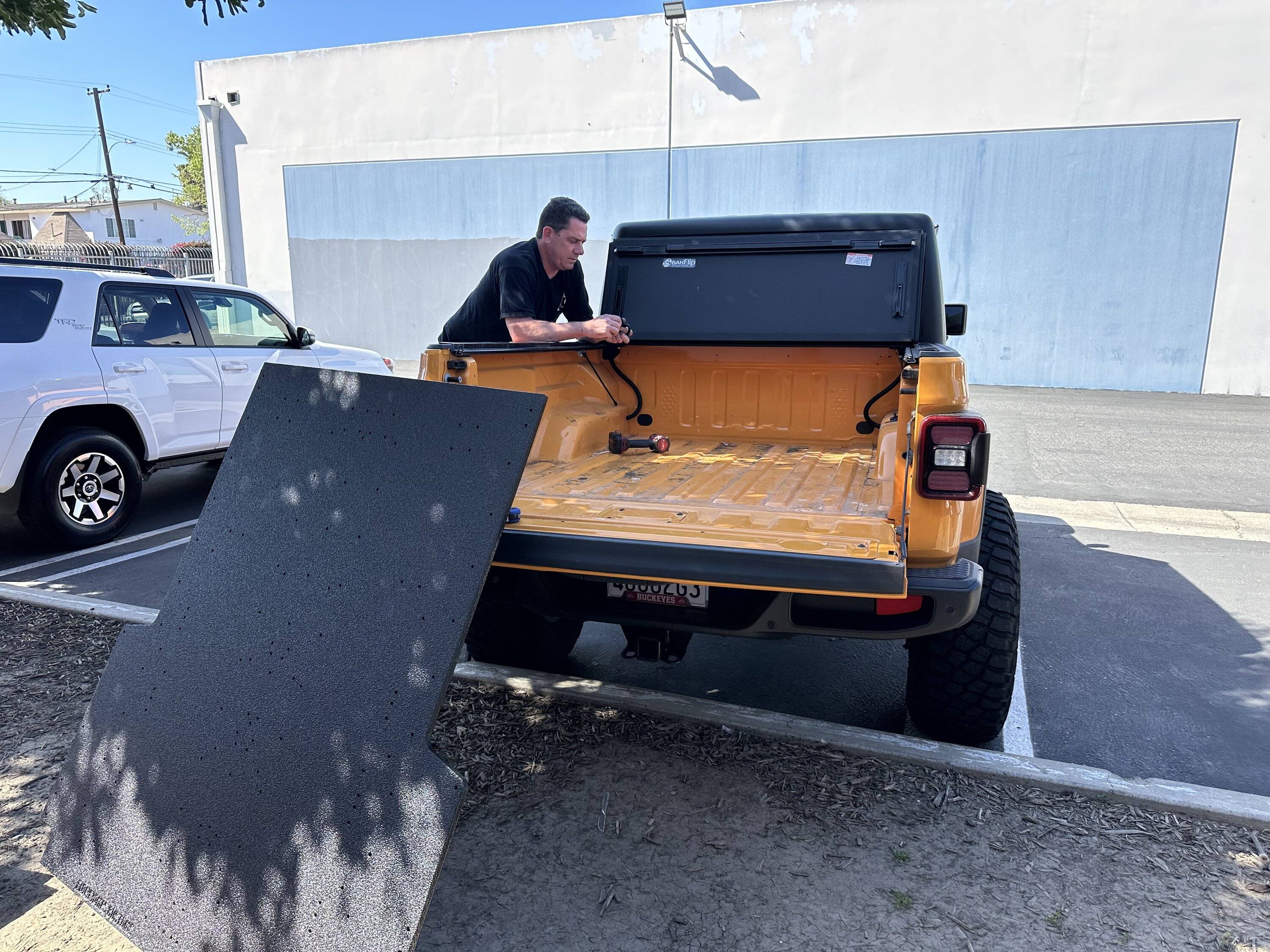 Jeep Gladiator cool new product - JT bed gear plate IMG_4399