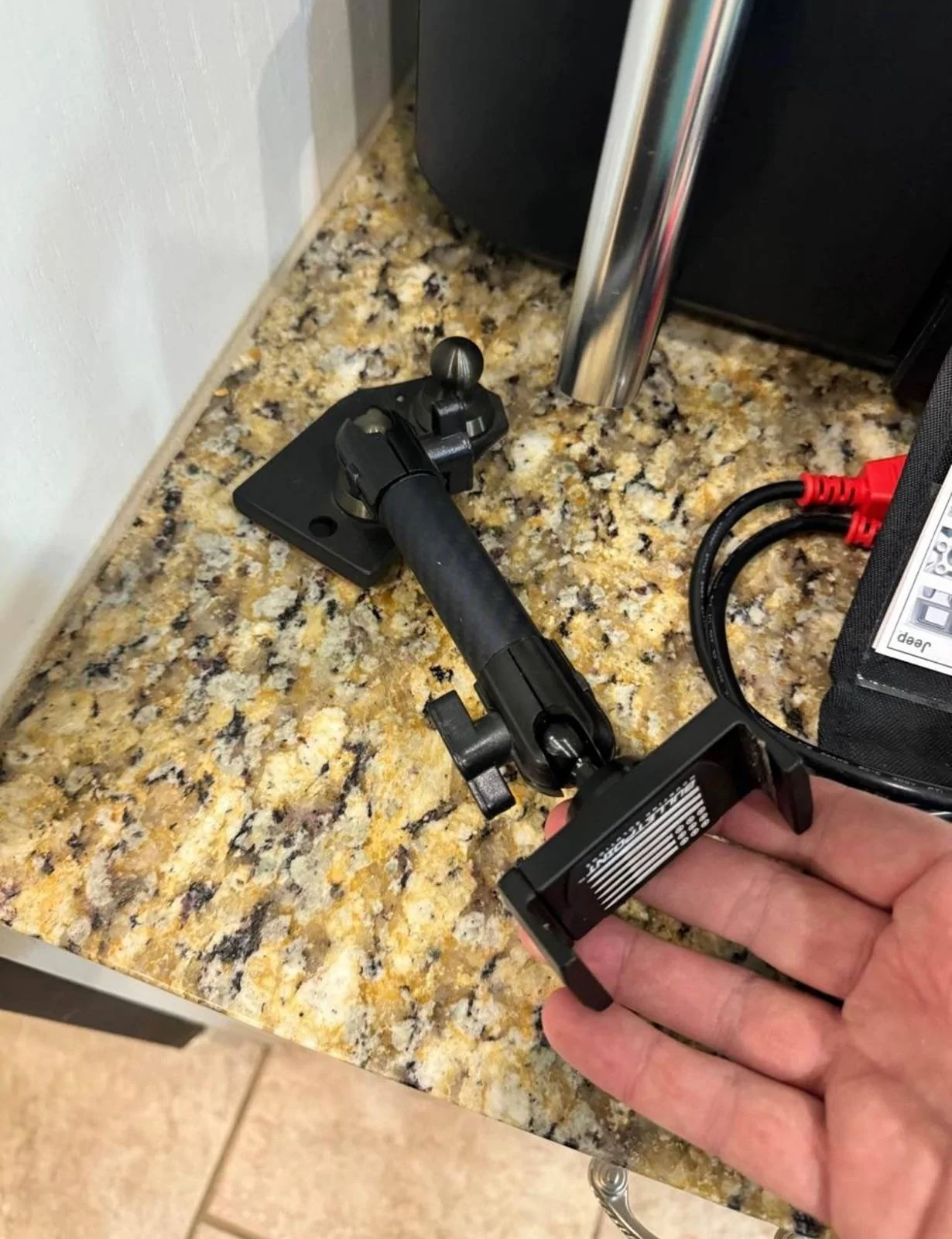 Jeep Gladiator Bulletpoint Solutions Phone Mount IMG_2846