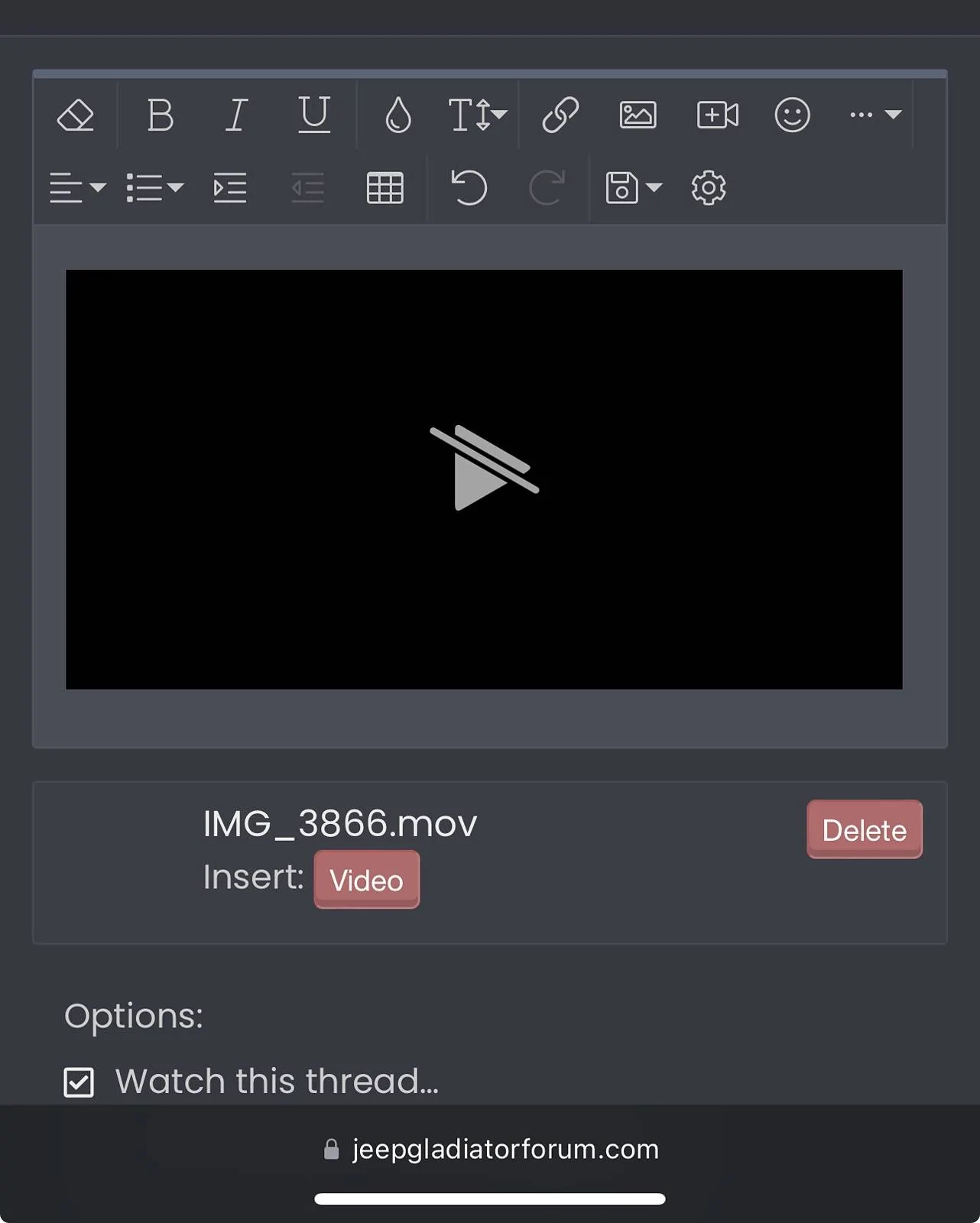 Jeep Gladiator Are Videos Broken for Any Other iOS/MacOS Users? IMG_3867