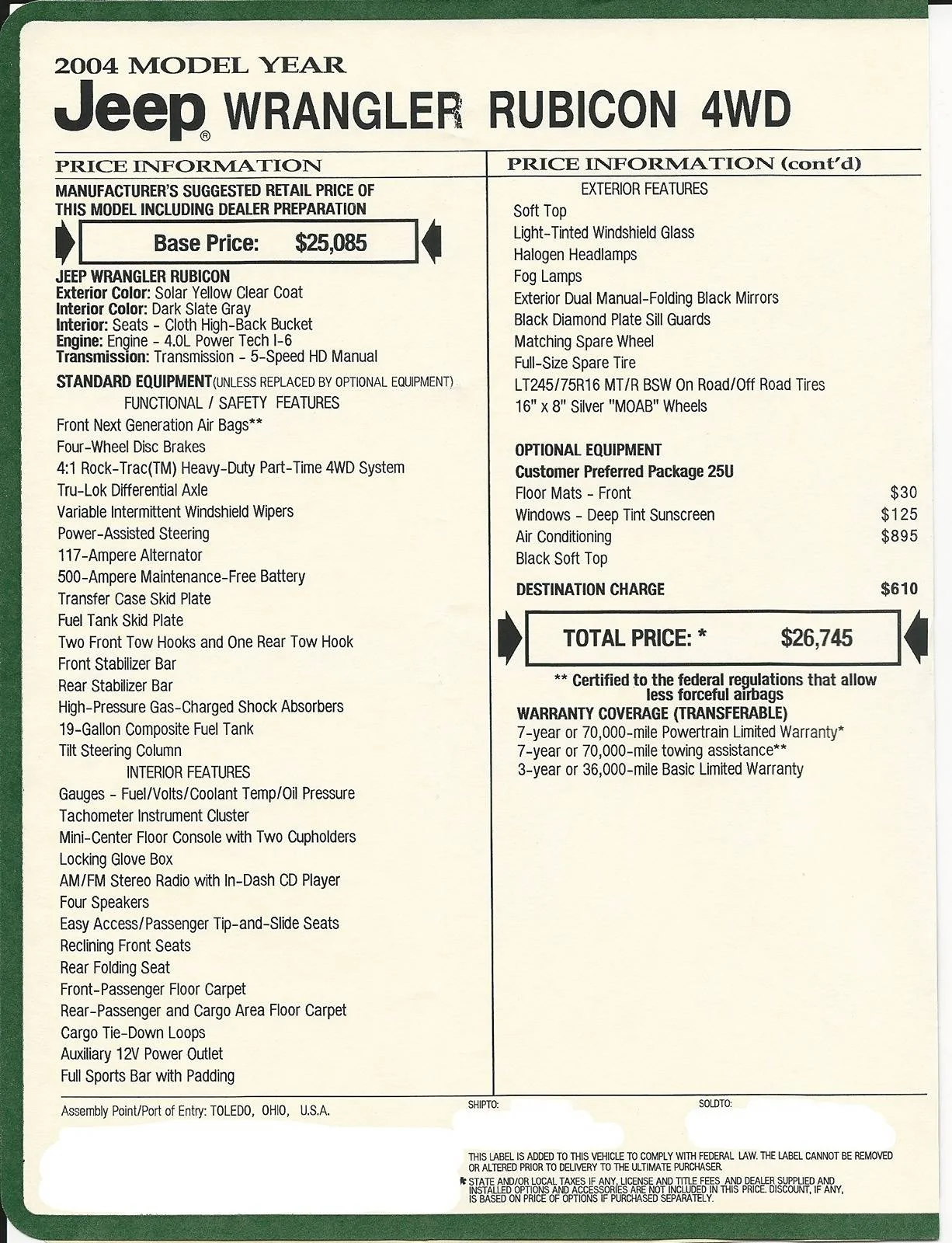 Jeep Gladiator Old school vs new school Redacted - 2004 Jeep Wrangler Rubicon