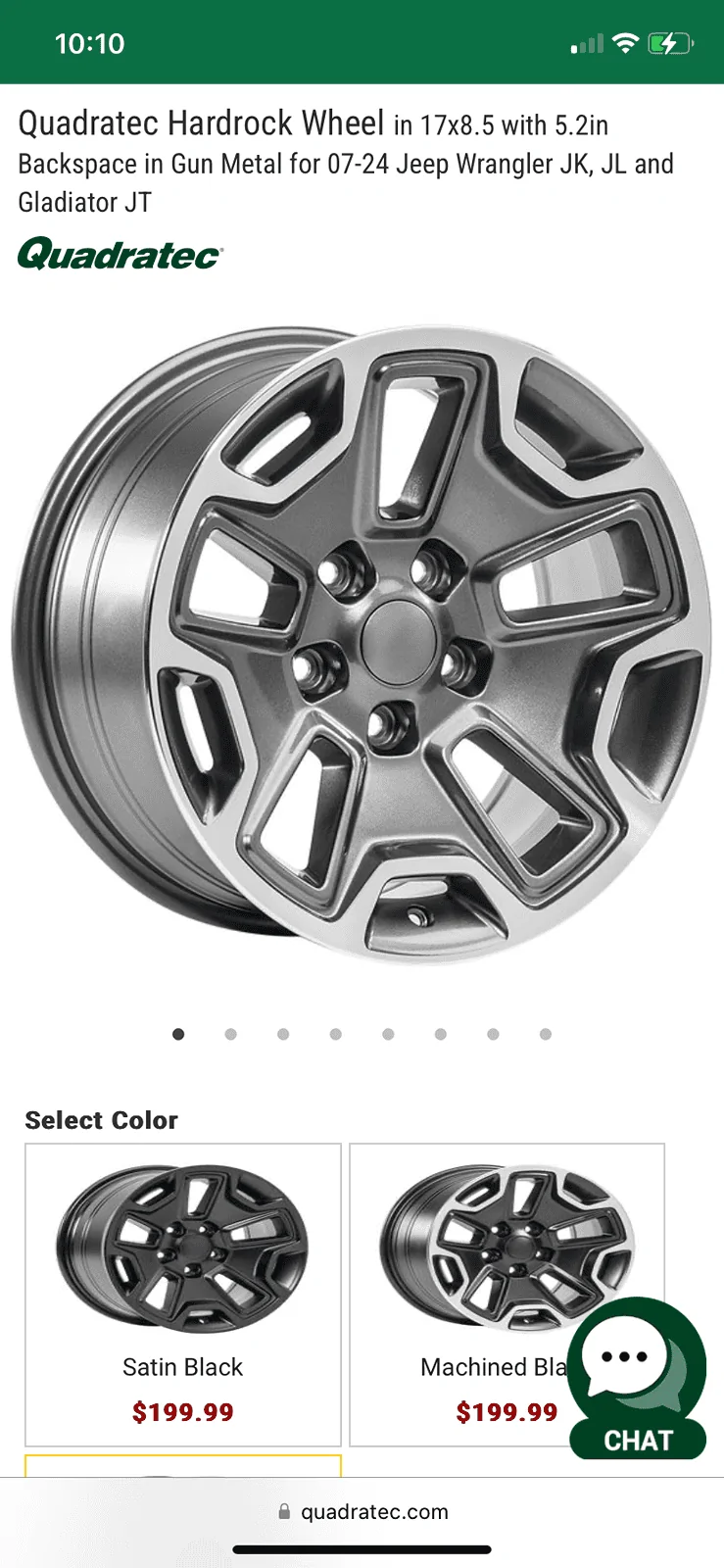 Jeep Gladiator Quadratec Hardrock Gunmetal wheels 17 x 8.5 - 6 mo old IMG_7562