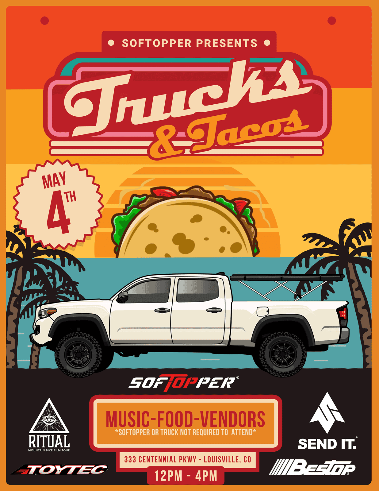 Jeep Gladiator Jeeps, Trucks & Taco's anyone?! Trucks and Tacos w Vendors FINAL copy