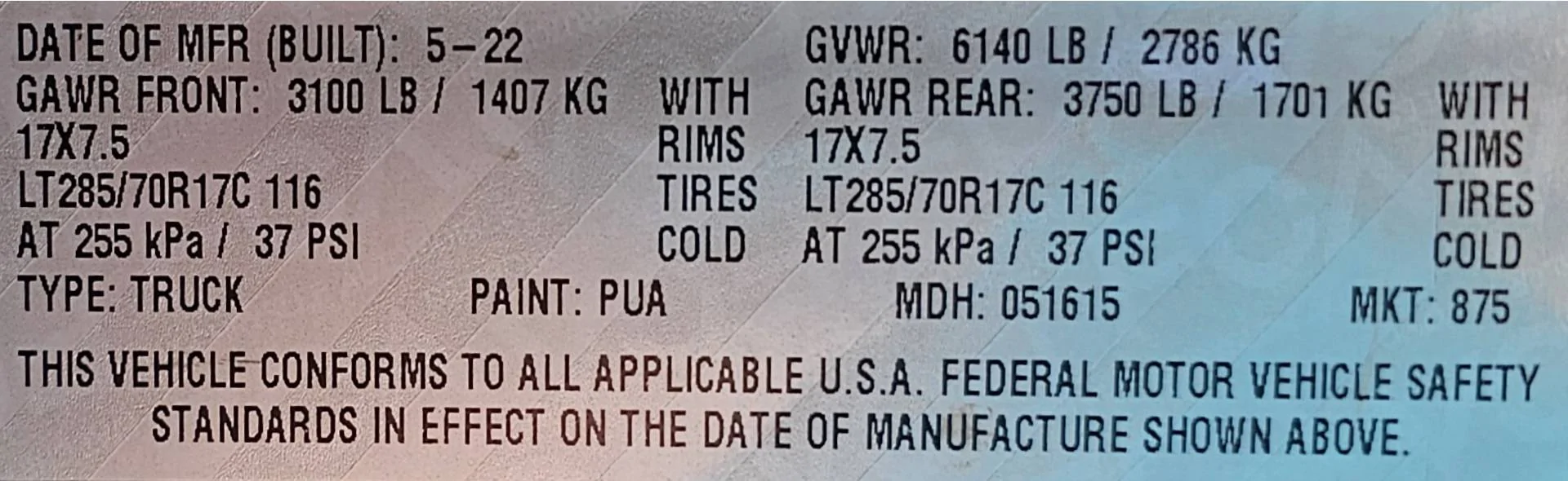Jeep Gladiator I weighed myself! Doorjamb GVWR no VIN